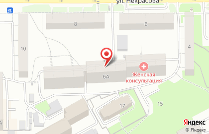 Городская аптека №107 на улице Некрасова на карте