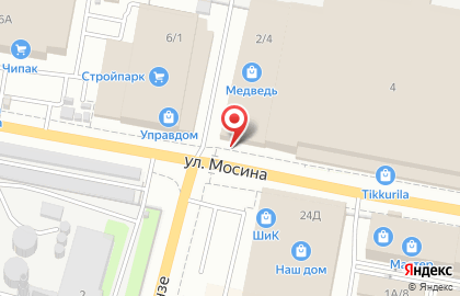 Магазин Палитра в Советском районе на карте