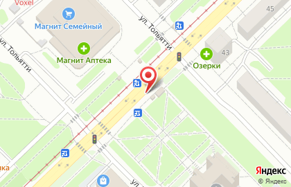 Киоск по продаже цветов в Центральном районе на карте