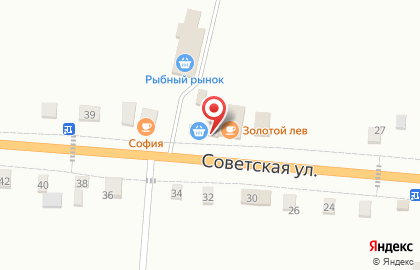 Продуктовый магазин Радуга на Советской улице на карте