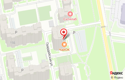 Мясной двор на Гвардейской улице на карте
