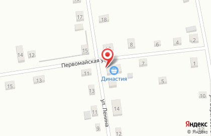 Продуктовый магазин Ирина на Первомайской улице на карте