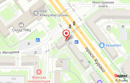 Магазин АкваЛайф на улице Курако на карте