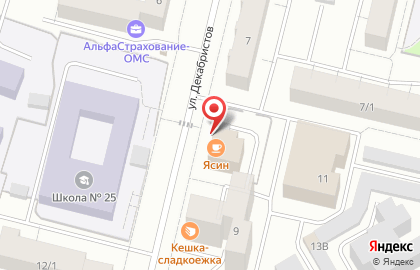 Мао на улице Декабристов на карте