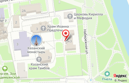 Семинарский домовый храм в честь святых Кирилла и Мефодия на карте