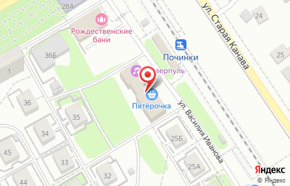 Студия загара Tiffany на улице Василия Иванова на карте