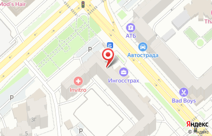 Салон-парикмахерская Престиж в Советском районе на карте