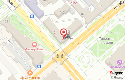 Управление МВД России по Курганской области на карте