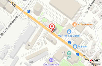 Туапсинская автошкола ДОСААФ России на Сочинской улице на карте
