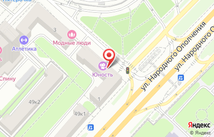 Кинотеатр Москино Юность на улице Маршала Рыбалко на карте