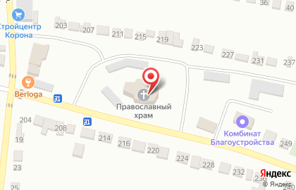 Православный храм на Московской улице на карте