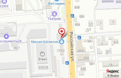 Магазин хозяйственных товаров на Российской, 315 на карте