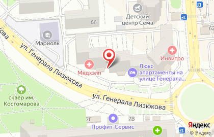 Галерея Окон торгово-отделочная компания на улице Генерала Лизюкова на карте