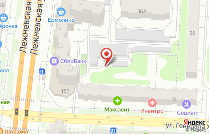 Медицинская лаборатория Инвитро на улице Генерала Хлебникова на карте
