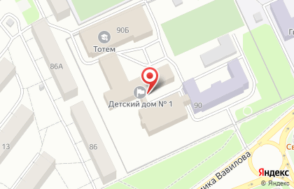 Красноярский детский дом №1 на улице Академика Вавилова на карте