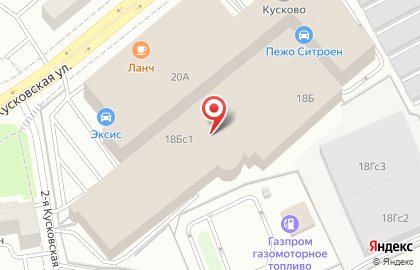Луч на Кусковской улице на карте