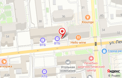 Пиллары, Центральный район, Ориентир-М на улице Ленина на карте