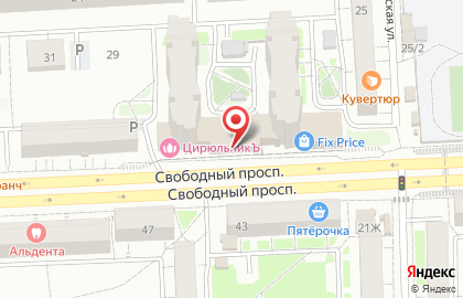 Магазин Мишель в Железнодорожном районе на карте