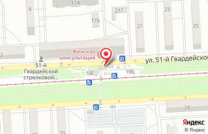Магазин цветов на ул. 51 Гвардейской Дивизии, 19г на карте