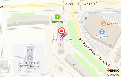 Гостиница квартирного типа Калина, гостиница квартирного типа на улице Машиностроителей на карте