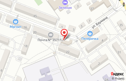 Продуктовый магазин в Ставрополе на карте
