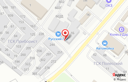 База строительных материалов Русский Лес в Советском районе на карте