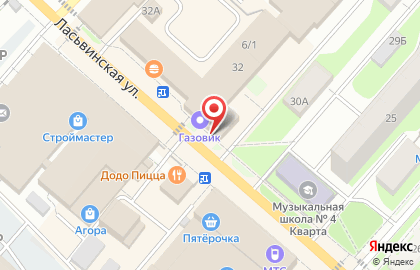 Магазин бытовой и инженерной сантехники Санмикс в Закамске на карте