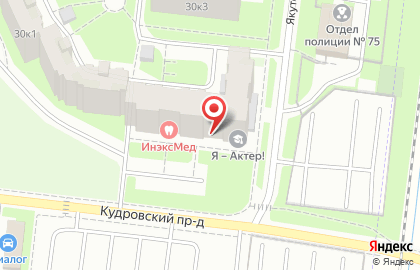 ВелоДрайв на проспекте Большевиков на карте