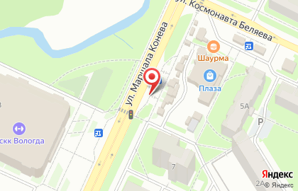 Магазин Агрофирма Красная Звезда на улице Маршала Конева на карте