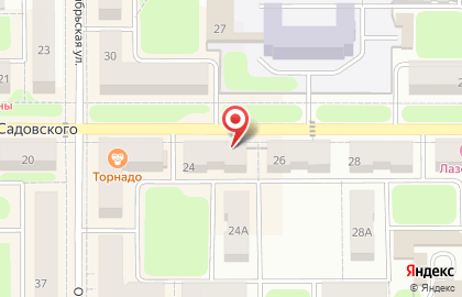 Центрозайм на улице Садовского на карте