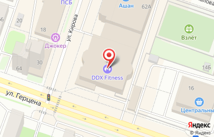 Фитнес-клуб DDX Fitness в Рыбинске на карте