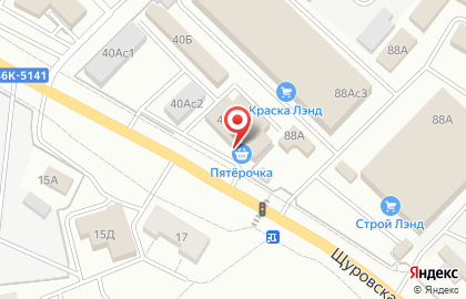 Супермаркет Пятёрочка в Москве на карте