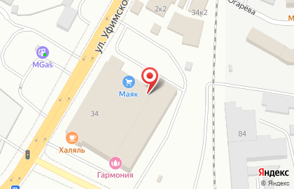 Бизнес-центр Маяк в Октябрьском районе на карте