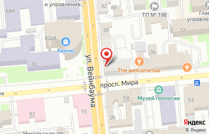 ЭКСТРИМ на улице Мира на карте