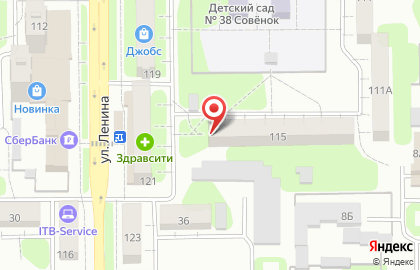 Парикмахерская Россиянка на улице Ленина на карте