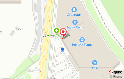 Гипермаркет АШАН Сити в ТЦ Ритейл Парк на карте