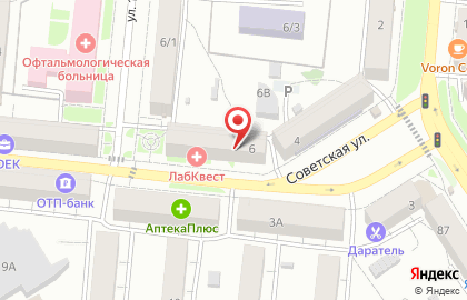 Бар Барон в Октябрьском районе на карте