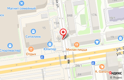Автостоянка Репер в Центральном районе на карте