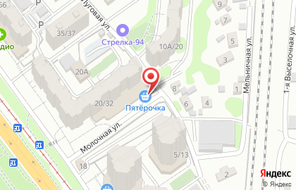 Супермаркет Гроздь в Кировском районе на карте