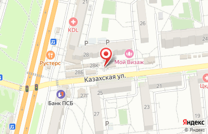 Магазин разливного пива Белуга на Казахской улице на карте