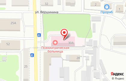 Прокопьевская психиатрическая больница на карте