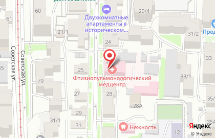 Медицинский центр Томский фтизиопульмонологический медицинский центр на улице Кузнецова на карте