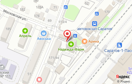 Продуктовый магазин У дома на Московской улице на карте