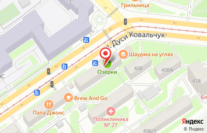 Мини-маркет Оливка на улице Дуси Ковальчук на карте