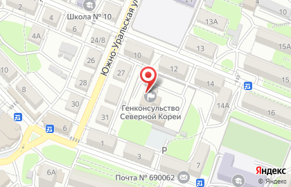 Торговая компания Ареал в Первореченском районе на карте