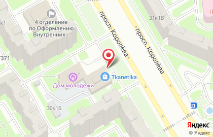 Магазин тканей в Приморском районе на карте