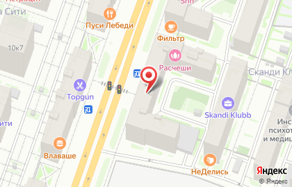 Перекресток на Петроградской на карте