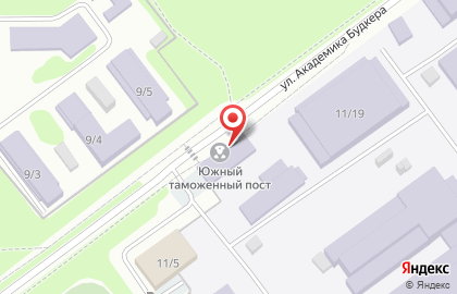 Новосибирская таможня на проспекте Академика Лаврентьева на карте