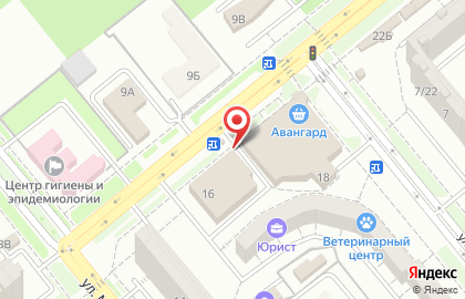 Сеть киосков молочных продуктов Белый медведь на улице Маршала Кошевого на карте