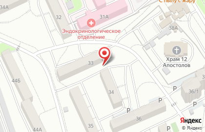 Парикмахерская Дуэт в Свердловском районе на карте